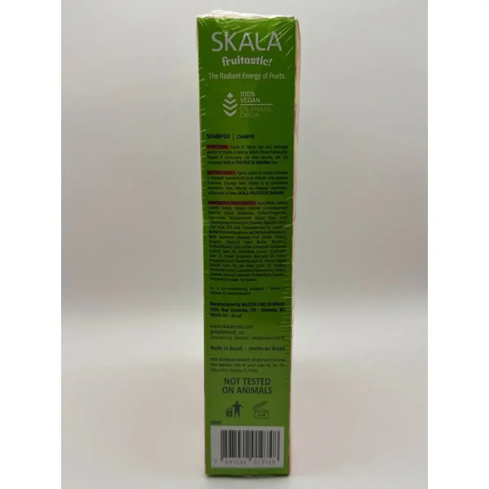 Skala Frutastic Banana Shampoo Conditioner 325ml Repair Set Vegan New Brazil